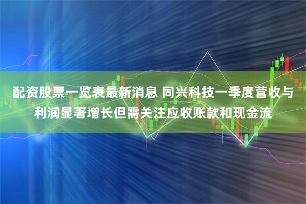 配资股票一览表最新消息 同兴科技一季度营收与利润显著增长但需关注应收账款和现金流