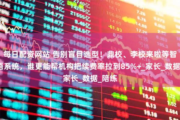 每日配资网站 告别盲目选型！鼎校、李校来啦等智能英语系统，谁更能帮机构把续费率拉到85%+_家长_数据_陪练